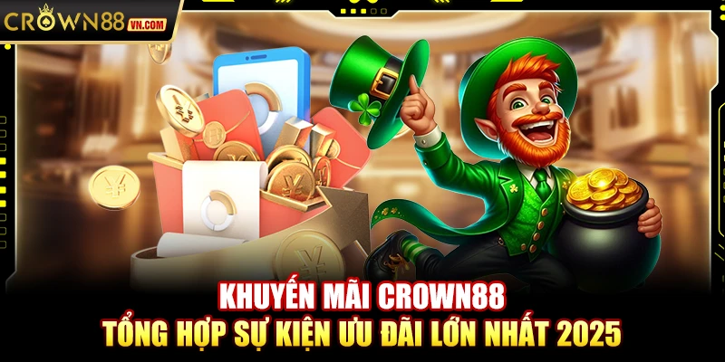 Khuyến mãi Crown88 - Tổng hợp sự kiện ưu đãi lớn nhất 2025